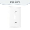 YIJIKJY Light Switch Cover Plate Rustic Blue Brown Wooden Boards