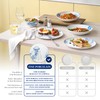 Minh Long 12-PCS Porcelain Coastal Dinnerware Set, Plates, Bowls, Service