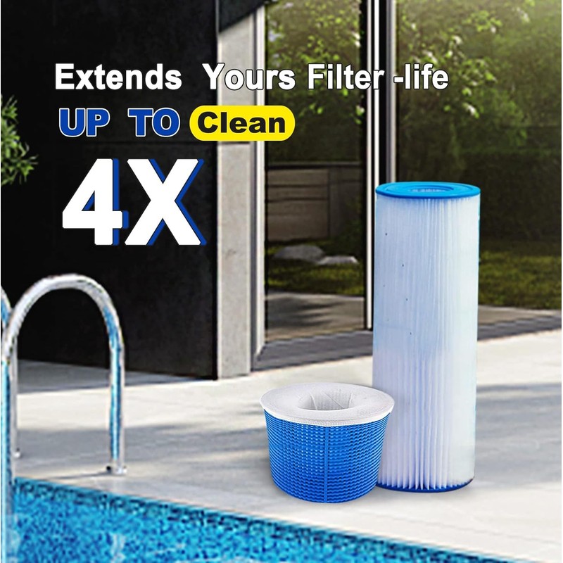 40 Pack Pool Skimmer Socks for Filters Baskets/Hot Tub Filter,