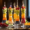150 Pcs Cocktail Pick 4.7" Toothpick for Appetizer,Pastel