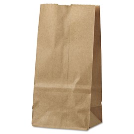 BAGGK2500-2# Natural Paper Bag, 4 5/16quot; x 2 7/16quot; x 7 7/8quot, 500/Pk