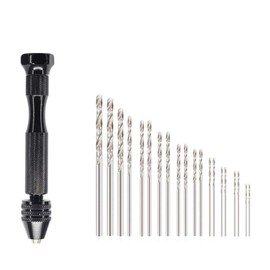 Becho 20+1 Pcs Precision DIY Woodworking Hand Drill for Model Jewellery Walnut Amber Beeswax Olive Nut
