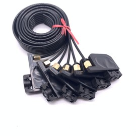 6 Color UV Ink Tube Hose Pipe Line with Square Small Damper Screw Nuts oring for Epson R330 R290 T50 L800 1390 Printer Accessories