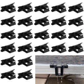 Pack of 24 Solar Panel Water Drain Clips 30 mm, Sludge Removal Clips, 30 mm Drainage Clips PV Modules Cleaning Clamp for Solar Panels Solar Accessories Solar Panel Water Drain Clips Accessories