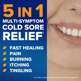 Abreva 10 Percent Docosanol Cold Sore Treatment, Treats Your Fever Blister in 2.5 Days - 0.07 oz Tube x 2