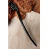 JWL (2) Ebony Curved 6 Inch Hair Stick with Nickle