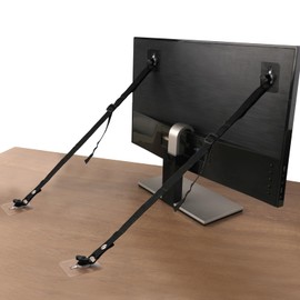 WRICHEAR 4 Packs TV Adjustable Safety Straps, No Drill Adhesive Anti Tip Furniture Anchors for Baby Proofing, Earthquake Straps Flat Screens to Wall,Stand Or Desk,Cabinet