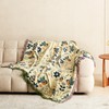 MSGKV Boho Throw Blanket Cotton Blanket for Couch and Sofa
