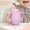 Cuddle Campus Pack of 2 Silicone Baby Training Cup, Shatterproof