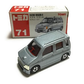 Tomica Red Box 71 First Generation Suzuki Wagon R 1/57 Silver Red TOMY Logo