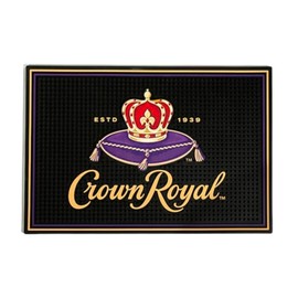 Crown Royal Bar Mats for Countertop - 18x12 Inches, Bar Accessory with Iconic Crown Logo for Home Bars
