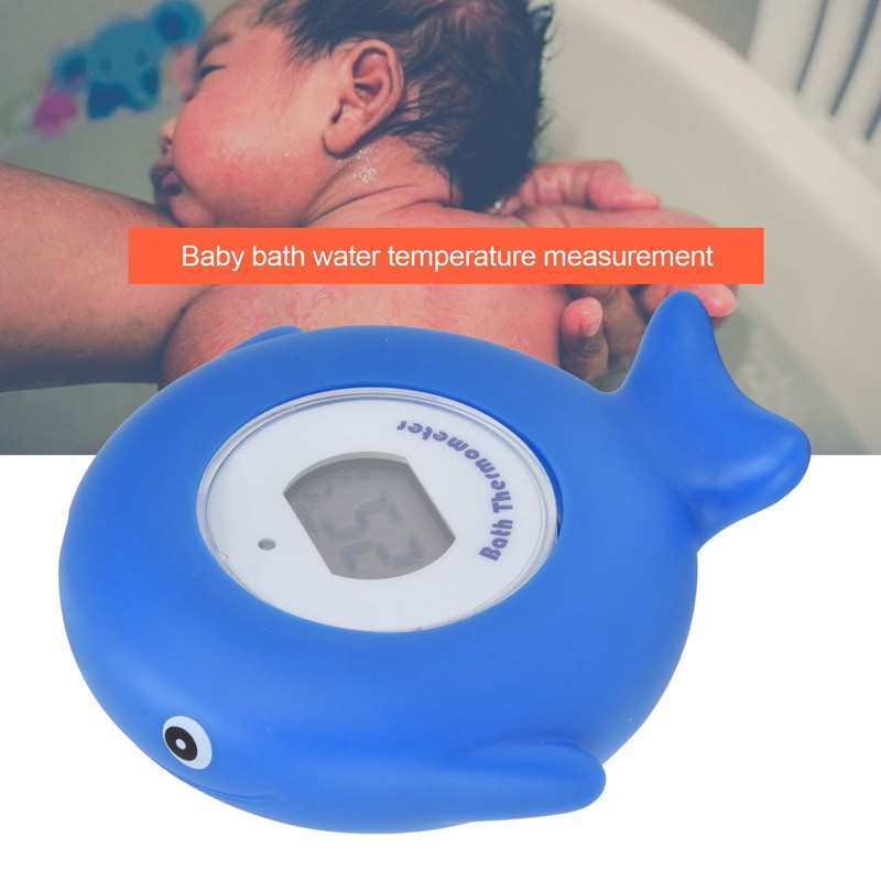 Baby Bath Electronic Thermometer Cute Fish Shaped LCD Shower Temperature