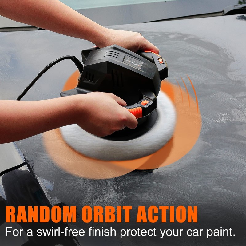 THINKWORK Buffer Polisher,10 Inch Car Polisher Sets with 4 Buffing