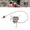 Camping Gas Stove Foldable Windproof Mini Camp Stove Cooker Electronic