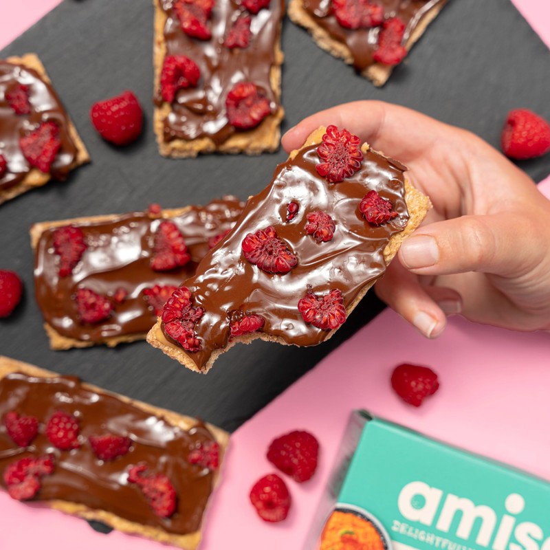 Amisa Organic Chestnut Crispbread, 100g - Light & Crispy Texture