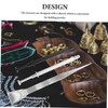 STOBOK Long Tweezer Jewelry Craft Tool Set Stainless Steel Nonslip