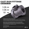 Supply Giant CU363H 1-1/4" x 1-1/4" x 1" Cast Iron