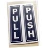 Ciieeo 4pcs Push Pull Door Sign Stickers Decals for Home