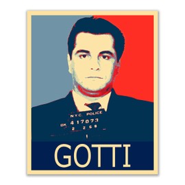 Famous Mobsters Mugshots Hope Posters - Set of 6 (8 inches x 10 inches) Pictures - Al Capone Bugsy Siegel Lucky Luciano John Gotti Frank Costello John Dillinger