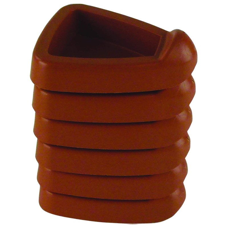 HomeLeisure Pot Feet Pack of 6, Terracotta