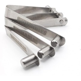 Swimables Stainless Steel Universal V-Clip for All Swimming Pool and Spa Skimmer/Nets, Brushes or Poles - Works for Above Ground or Inground Pools - 3 Pack