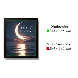 Black Wooden Picture Frames with Acrylic Glass, Simple Home Decor, Picture Display Frame 1 Pack (10X12 inch, 25x30 cm)