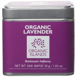 Organic Islands Herbs Greek Lavender Single Cube Tin, 30 g (Pack of 2)