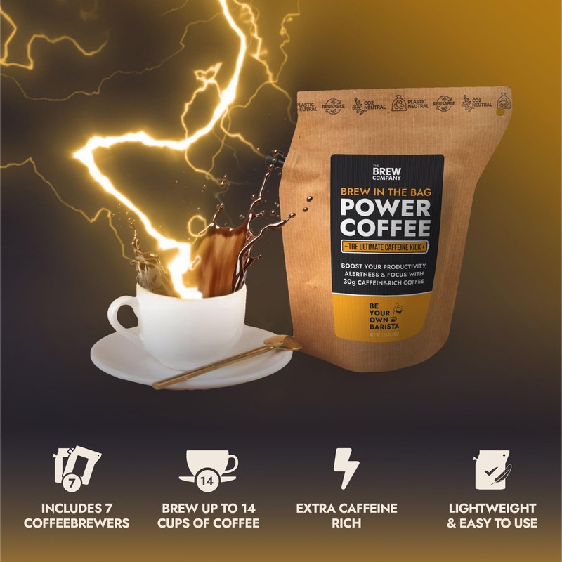 Extra Strong Highly Caffeinated Ground Coffee - 7 Coffeebrewers with