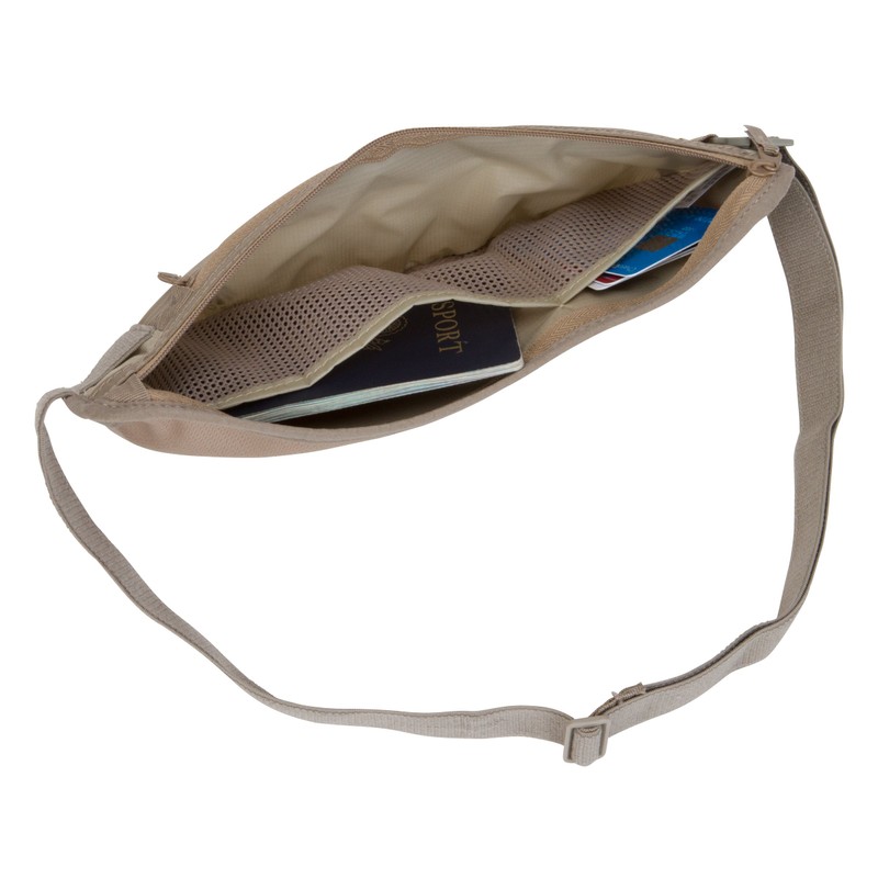 Eagle Creek Flat Waist Bag for Sports and Travel, khaki,