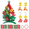 3D Christmas Tree Decorations Toy Sensory Activity Board: Double-Sided Silicone