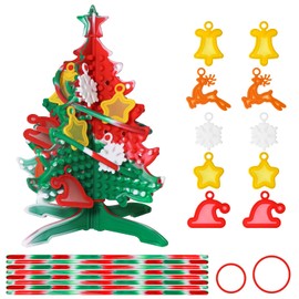 3D Christmas Tree Decorations Toy Sensory Activity Board: Double-Sided Silicone Fidget Toy for Kids & Adults | Silent, No Mess, Calming for Anxiety, ADHD & Autism | Ages 3+