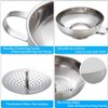 Kalave Canning Funnel, Food Grade Stainless Steel Canning Funnels with