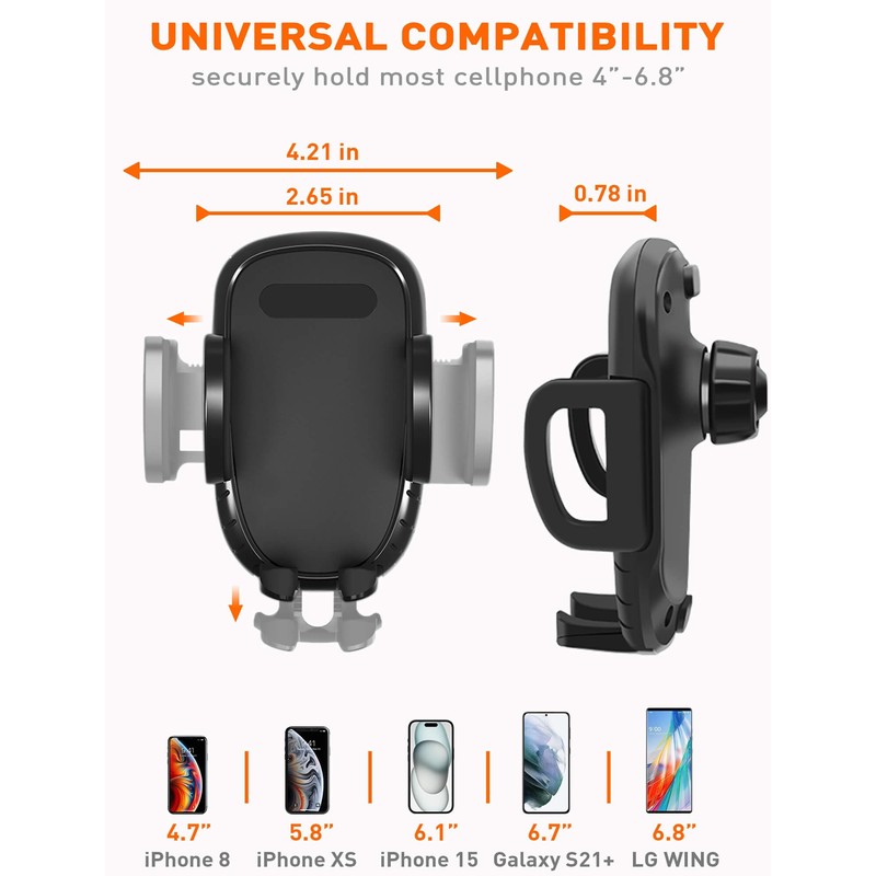 Savadicar - Soporte para teléfono celular compatible con Jeep Wrangler