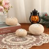 OwnMy Set of 3 Travertine Tealight Candle Holders Decorative Stone