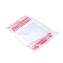 OFFICER PRODUCTS Zip Bags 20 x 25 cm / Pack of 100 (1 Pack) / Transparent Crystal Clear / Ziplock Bag Zip Set / Zip Bag / Poly Bag / Made of Solid LDPE Film Food Safe
