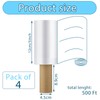 Outus 4 Pack Wrap Plastic Film with Handle Plastic Bags