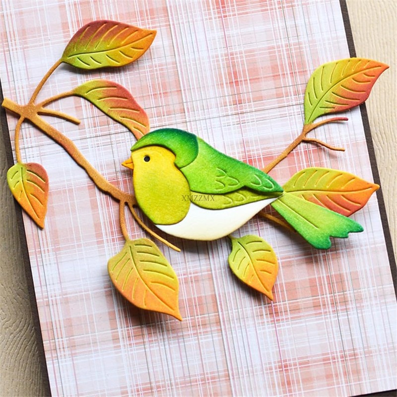 XMZZMX Patchwork Pear Tree Branches Metal Cutting Dies for Card