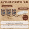 Baronet Coffee Pods [Organic Fair Trade French Roast-54 Pods] Single