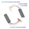 Ruimou 2Pcs Washing Machine Carbon Brush 00605694 605694 (12.5x5x42mm) Compatible