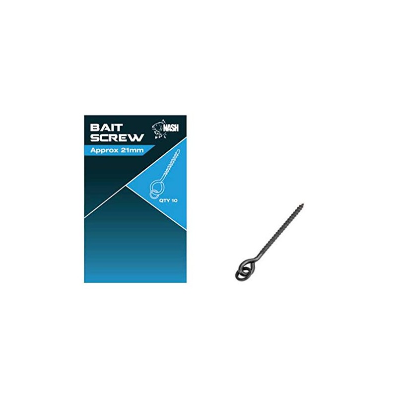 Nash Metal Bait Screw with Ring 21mm