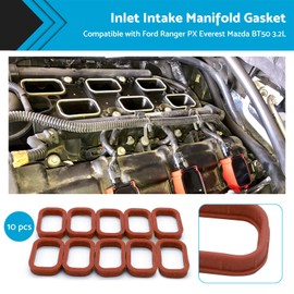 MAX COOL 10pcs Inlet Intake Manifold Gasket Suitable for Ford Ranger PX Everest Mazda BT50 3.2L