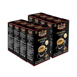 King Coffee Espresso Instant Coffee Vietnamese Coffee, Trung Nguyen International, Arabica Instant Coffee Mix, Medium Roast, 15 Sticks Per Box x 2.5g, Pack of 8