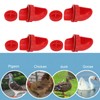 4 Sets DIY Chicken Feeder Rain Proof Poultry Feeder Port