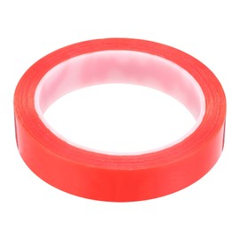 MECCANIXITY 20mm x 10m Phone Repair Adhesive Tape LCD Screen Repair Sticker Double Sided for Cell Phone Tablet Laptop Clear Red