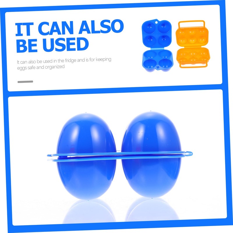 Operitacx Pack of 2 Egg Storage Boxes Practical Labels Portable