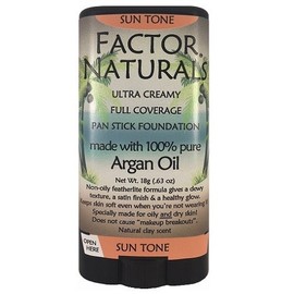 Max Factor Factor Naturals Sun Tone 137 Pan stick foundation with Argan oil Made in the USA