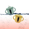 Silicone Sippy Cups Double Handles Lightweight Toddler Training Cup with