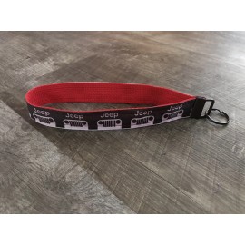 Jeep Red nylon key fob