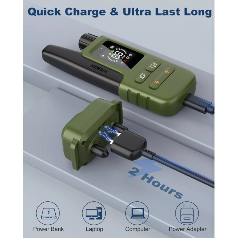 Jugbow Dog Shock Collar 3300ft Training Collar With Remote 4