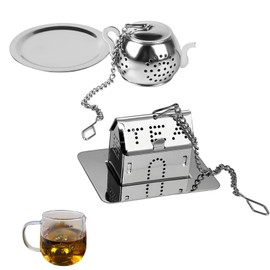 Floatdream 2 Pieces Tea Strainer, Small Stainless Steel Tea Strainer, Small and Portable Tea Strainer for Loose Leaf Production, So You Can Enjoy Pure Tea